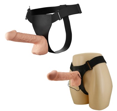 Dildo realistyczny penis wibracje strap-on 26cm